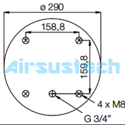 7.5 Kg Phoenix Air Spring SP2B34R/SP 2 B 34 R Suspension Air Shock Installation Easy With Bolts