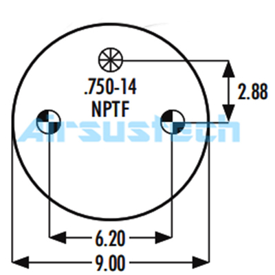 Commercial Goodyear Suspension Spring 1B12-305 Combination Stud Stud – 3/4-16 Firestone W01-358-6920